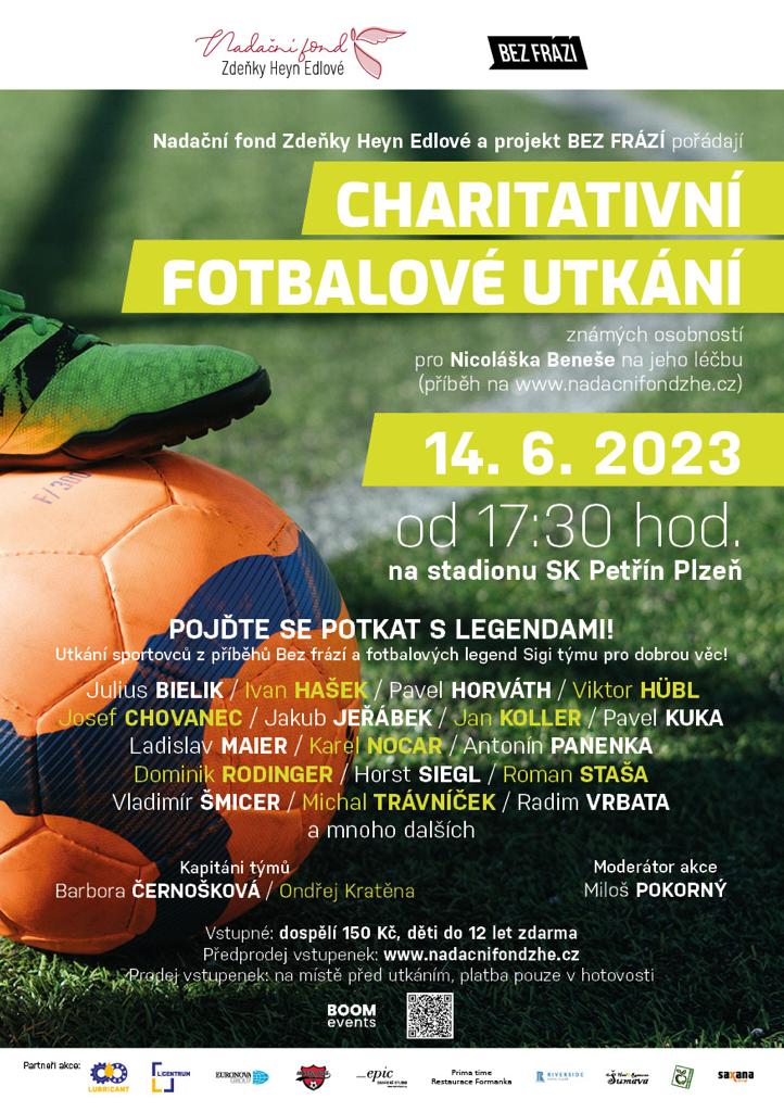 Charitativní fotbalové utkání sportovních legend 14.6.2023